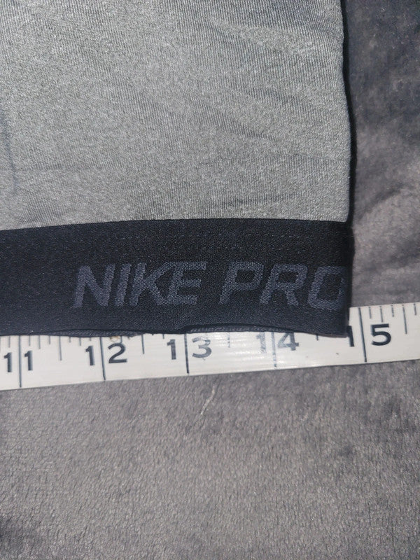 Nike Pro Gray & Black Sports Bra – Women’s M