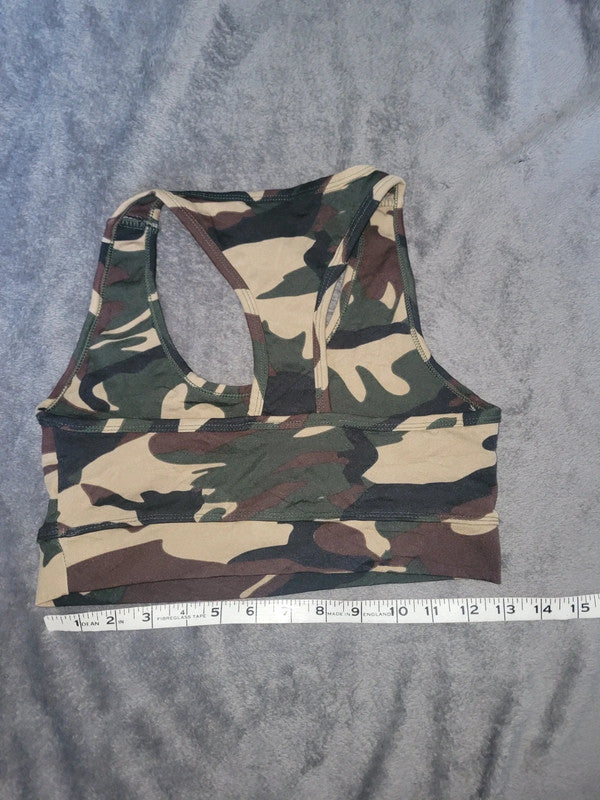 New Look Sport Camo Print Sports Bra – Women’s S