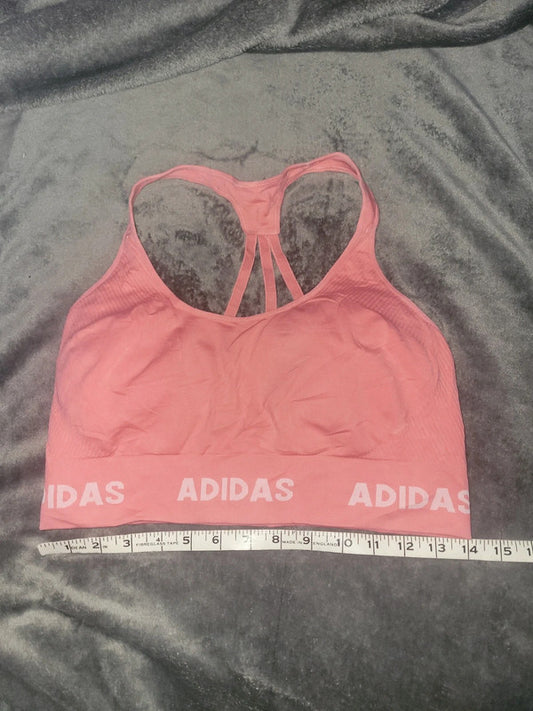 Adidas Pink Strappy Back Sports Bra | Activewear