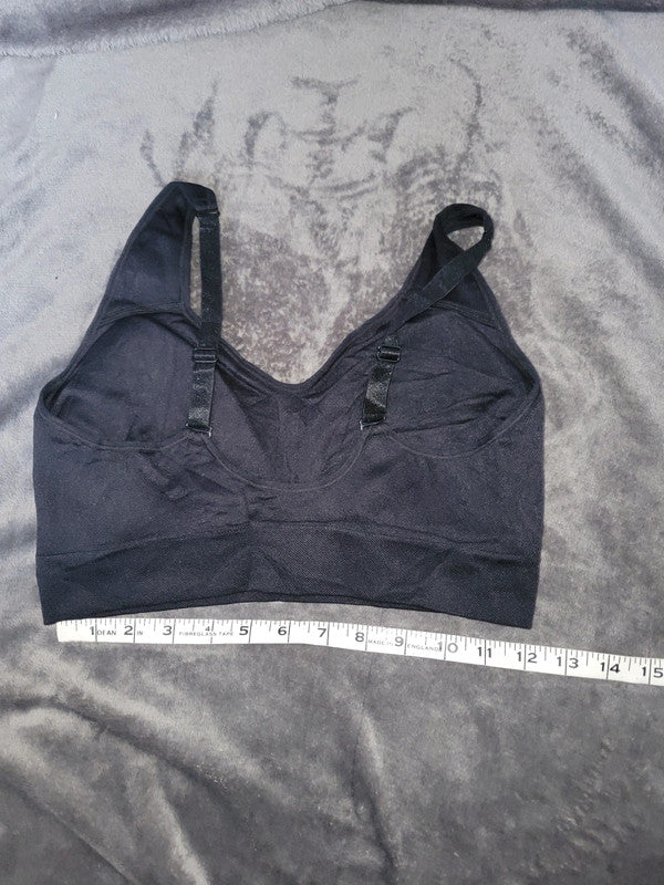 Puma Black Sports Bra – Adjustable Straps – Size L