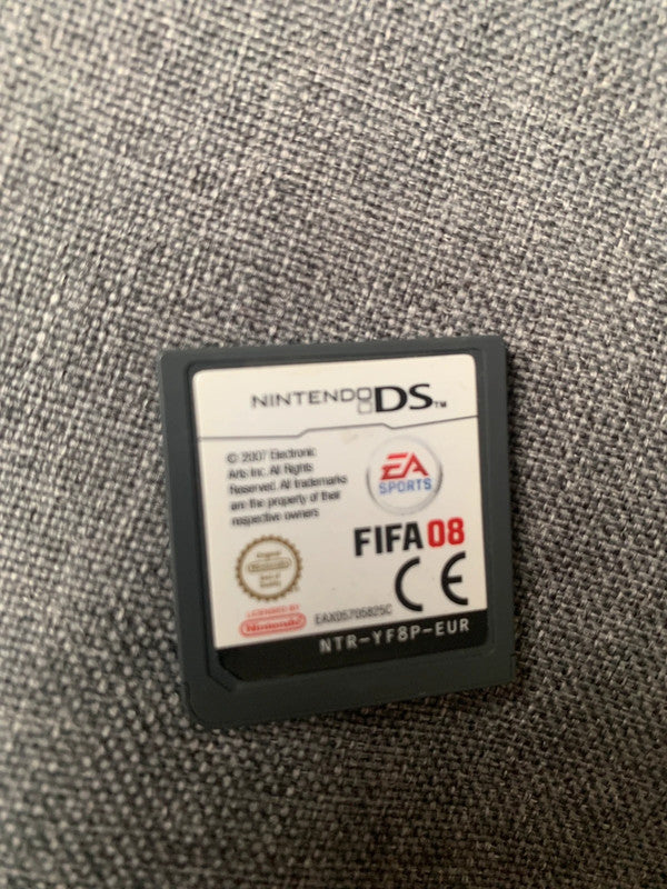 Nintendo DS cartridge, this time FIFA 08 by EA Sports.