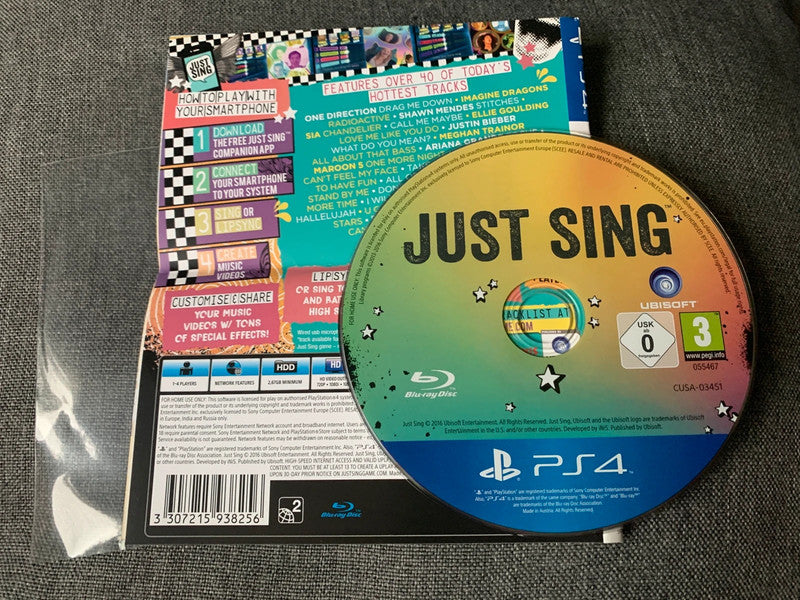 Just Sing Platform: PlayStation 4 (PS4)