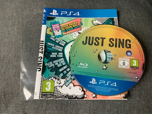 Just Sing Platform: PlayStation 4 (PS4)