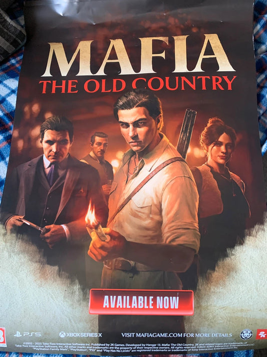 Mafia: The Old Country promotional poster (official promo artwork,