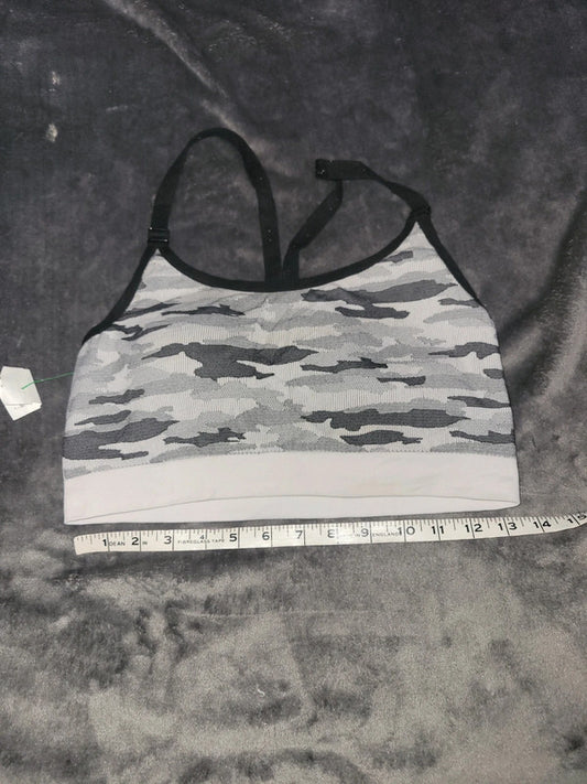 Reebok Sports Bra – Grey Camo Print – Size L