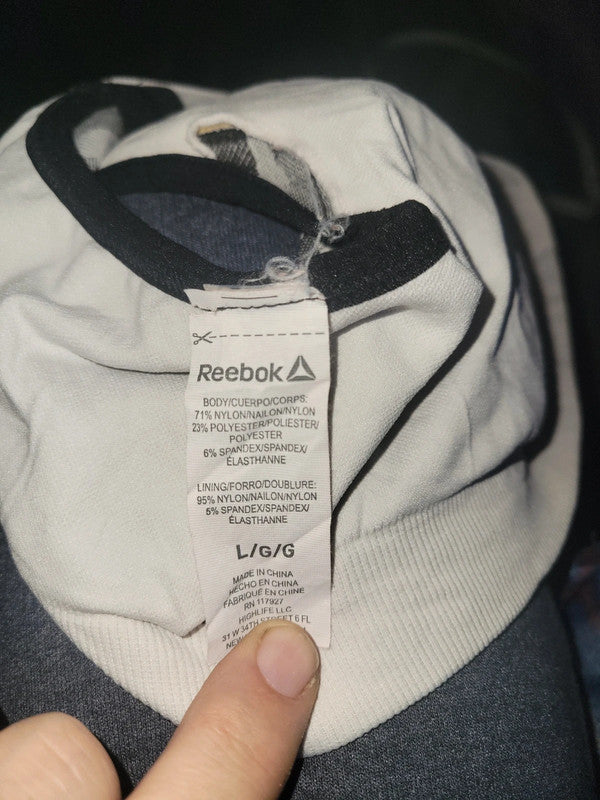 Reebok Sports Bra – Grey Camo Print – Size L