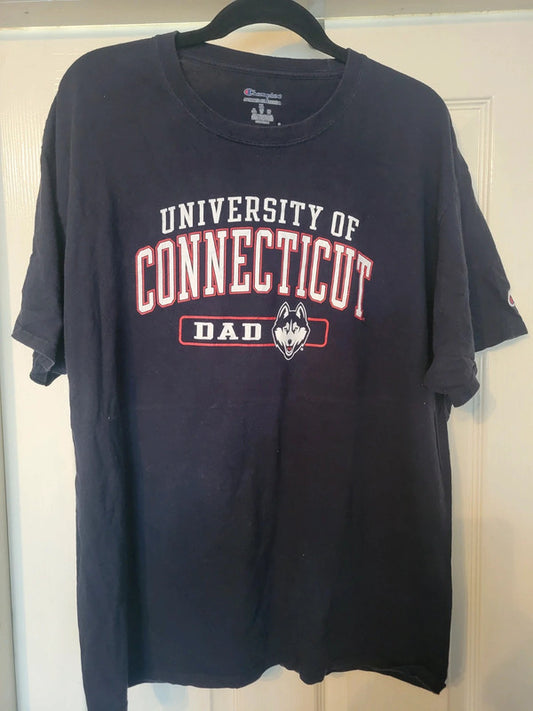 Champion University of Connecticut “Dad” T-Shirt – Size XL – Navy