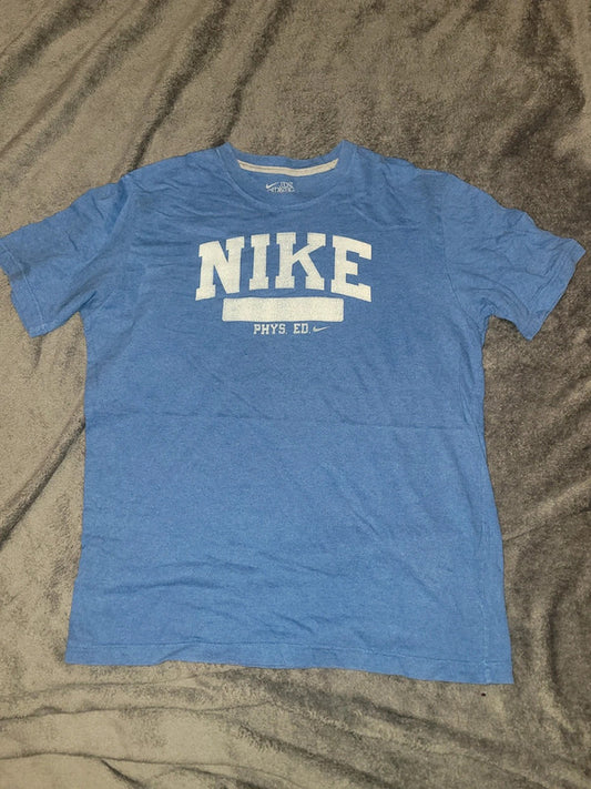 Vintage Nike Athletic Dept. Phys. Ed. T-Shirt – Blue – Size M