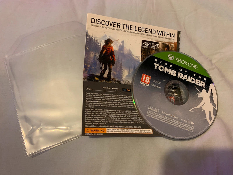 Rise of the Tomb Raider – Xbox One – Disc & Cover (No Case)