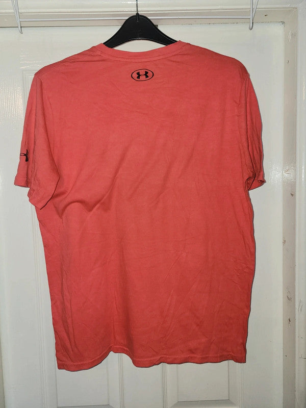 Under Armour Project Rock HeatGear T-Shirt – Blood. Sweat. Respect Red Size L