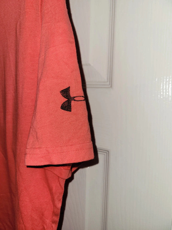 Under Armour Project Rock HeatGear T-Shirt – Blood. Sweat. Respect Red Size L