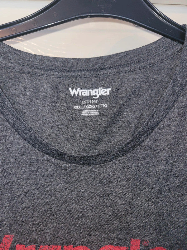 Vintage Wrangler 75 Years Graphic T-Shirt – Charcoal Grey – Size XXXL