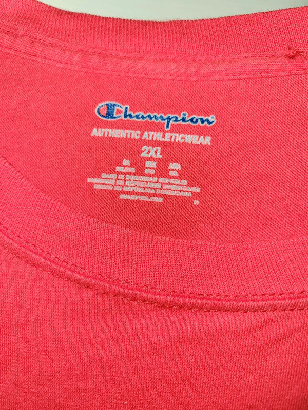 Vintage Champion St. John’s University Football T-Shirt – Red – Size 2XL