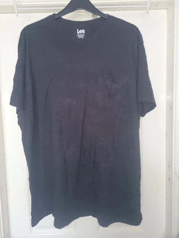Vintage Lee Pima Cotton Black T-Shirt – Size 3XLT – Big & Tall