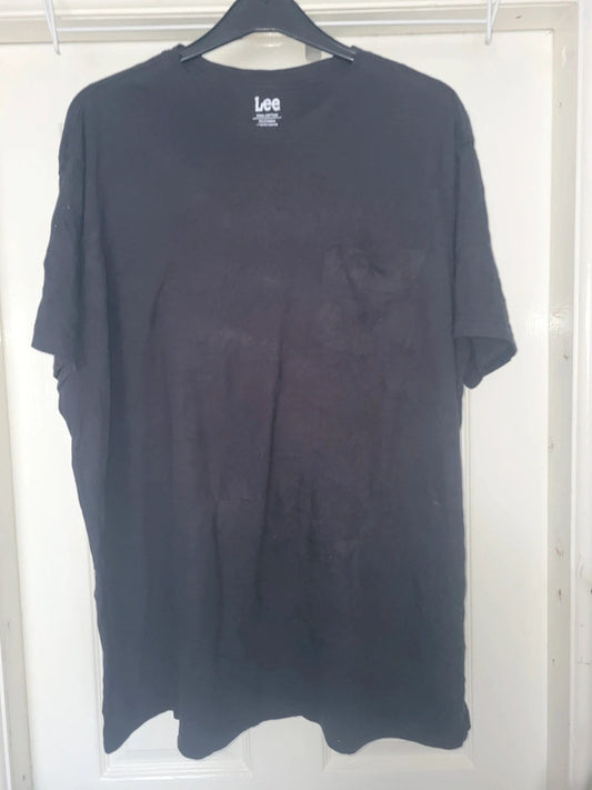 Vintage Lee Pima Cotton Black T-Shirt – Size 3XLT – Big & Tall