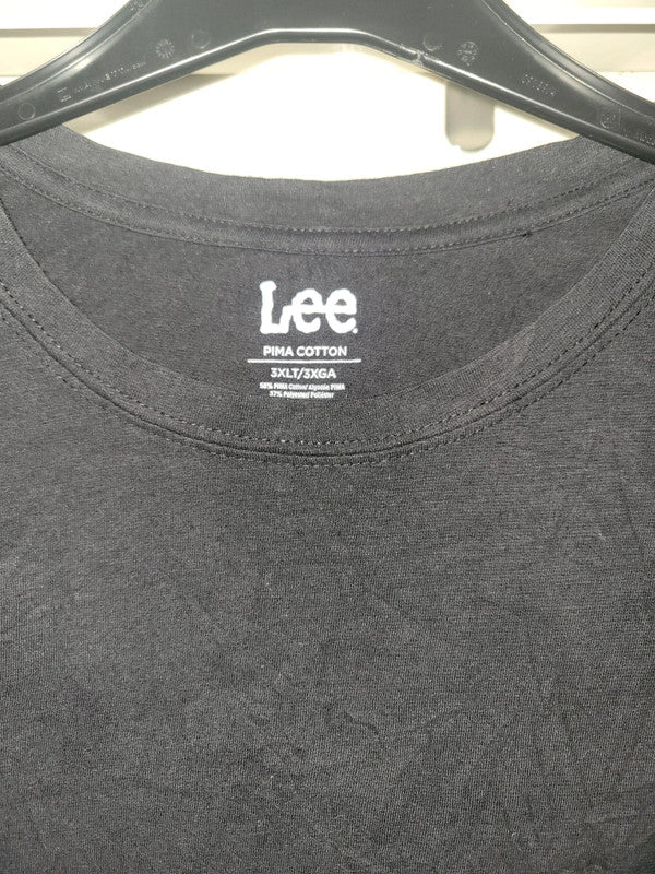 Vintage Lee Pima Cotton Black T-Shirt – Size 3XLT – Big & Tall