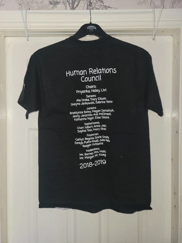 Vintage Champion Human Relations Council Graphic T-Shirt – Black – Size M