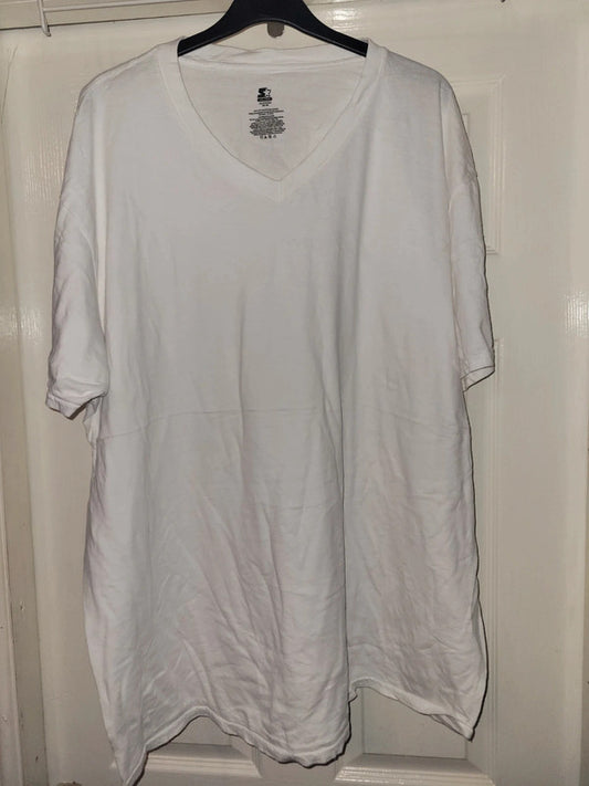 Vintage Starter Dri-Star White V-Neck T-Shirt – Size 2XL