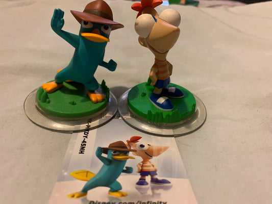 Disney Infinity figures from the Phineas and Ferb series