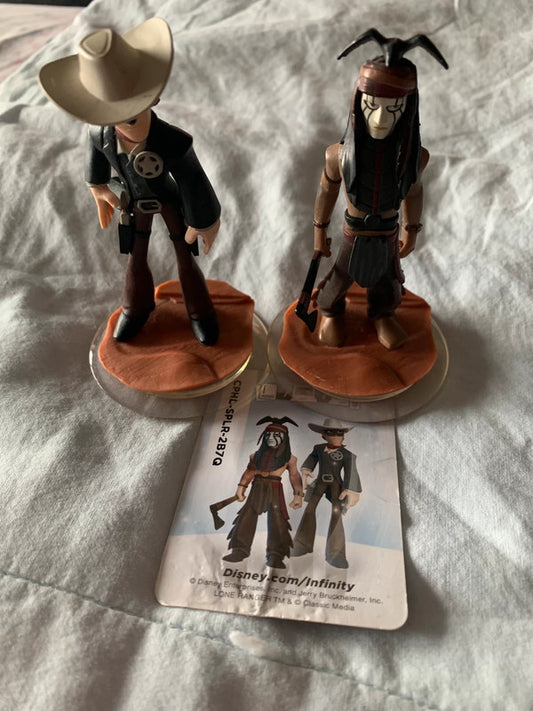 The Lone Ranger and Tonto from Disney’s The Lone Ranger, part of the Disney Infinity 1.0