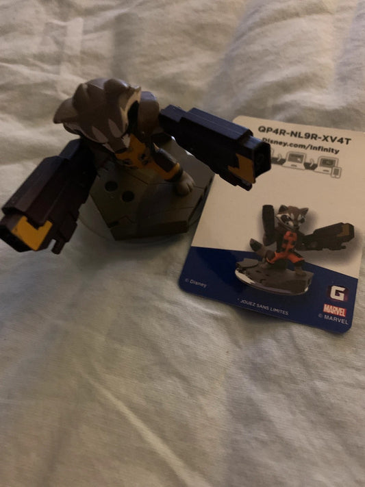 Rocket Raccoon from Guardians of the Galaxy, part of the Disney Infinity 2.0
