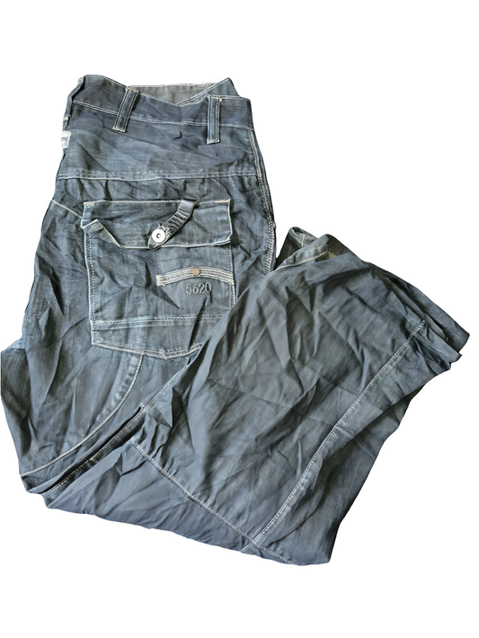 G-Star R33/01 Raw Denim Cargo Jeans W35 L32